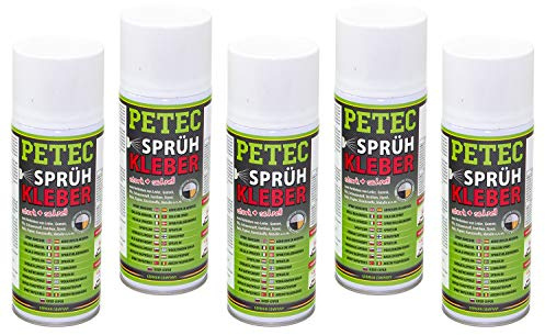 Petec Sprühkleber Kleber Sprühklebstoff Karosseriesprühkleber Spray Dose 2 Liter