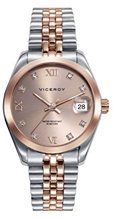 Viceroy Reloj Analógico Mujer de Acero Inoxidable - 32 mm - Movimiento de Cuarzo - 42414