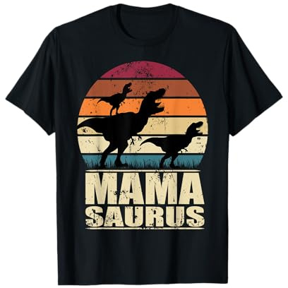 Mamasaurus Rex Dinosaurier T-Rex Dino Zwillinge Mama Saurus T-Shirt