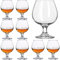 Srgeilzati Snifters Shot Glasses 3.5oz Set of 8 Cute Brandy Cognac Glasses (100ml | 3.5 floz)