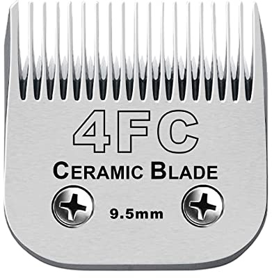 BESTBOMG Ersatzklingen für Haarschneidemaschinen zur Fellpflege bei Hunden kompatibel mit Oster Tierhaarschneidemaschine kompatibel mit Wahl und Andis hundeschermaschine (4FC 9.5mm)
