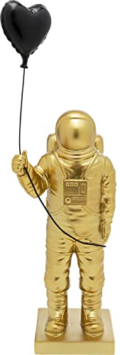 Kare Design Deko Figur Balloon Astronaut, Gold, 41x13x11 cm, Deko Objekt, Wohnaccessoire Dekoration, Astronauten Motiv, Handgearbeitet, Wohnzimmer