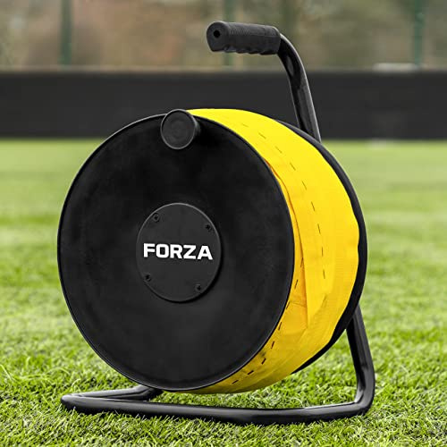 FORZA 100m Pitch Marking Tape - White/Yellow/Blue Tape for Sports Pitches