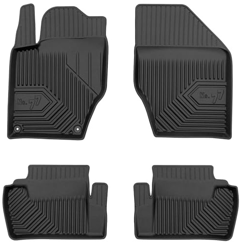 MOTOS Bilgummimattor för Citroen C4 II 2010-2018 Förbättra din resekomfort med Anti-Slip Mat Car No.77- Golvmattor för bilgolv i alla väder, skydd mot smuts