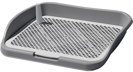 Puppy Pad Holder Indoor Dog Toilet Tray, Gray