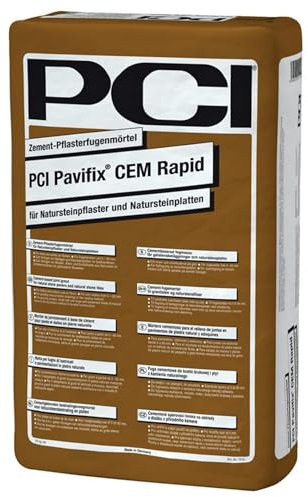 PCI Pavifix CEM Rapid 42 x 25 kg Grau Pflasterfugenmörtel für Natursteinplatten und Natursteinpflaster Fugenmörtel Sika