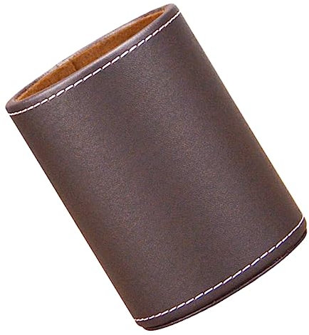 STOBOK Stifthalter Für Schreibtisch Aufbewahrungseimer Für Schreibwaren Stifthalter Fürs Büro Make-up-pinselhalter Aus Leder Brillenhalter Für Schreibtisch
