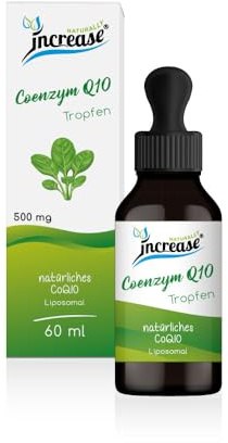Liposomale Coenzym Q10 Tropfen hochdosiert - (15.000mg Q10 pro Packung) 500mg Coenzym Q10 pro Tagesdosis - MCT Öl - Hohe Bioverfügbarkeit