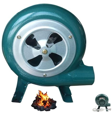 Soplador De Aire Eléctrico Centrífugo - Turbina Soplador De Castillos Hinchables, Parrilla del Encendedor del Carbón De La Fan, Excitador De Llama De Arranque De Fuego De Parrilla(30W)