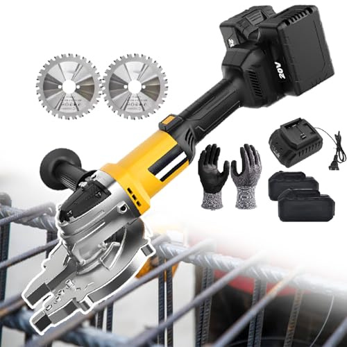 Cortadora De Varillas Eléctrica De 3 Kg - Motor Sin Escobillas De 2000 W, Corta 28 Varillas De Acero Roscadas (Diámetro De 1,18/1,97) | Cortadora De Varillas Portátil De 3 Kg,SawbladeΦ4.3in