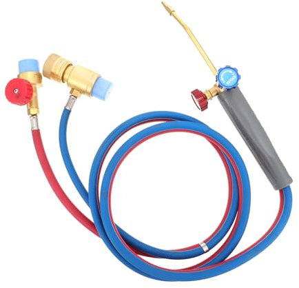 PartyKindom American Propane Torch and Oxygen Welding Kit 2m Colored Hose, Portable Oxygen Welding Torch for Precision Soldering and Cutting
