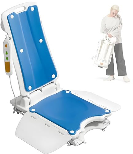 ZYGPH Élévateur de siège électrique – Élévateur de Sol de 136 kg pour Personnes âgées, étanche IP68, pour Baignoire, Salle de Bain, Chambre, Salon.