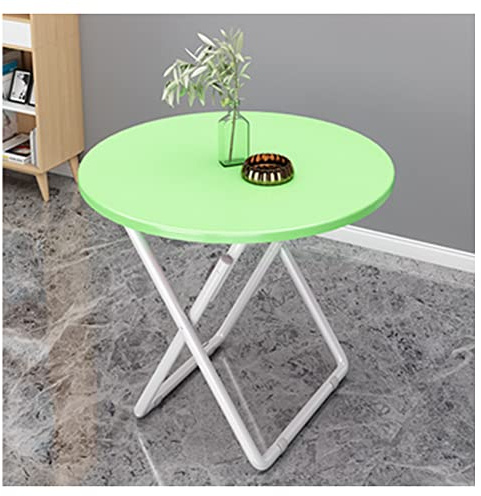 YCVAWEOD Tavolo da Balcone Pieghevole Portatile - tavolino Top in Marmo Rotondo da 80 cm e tavolino da caffè con Staffa di Metallo Ideale per Cucina e Esterna USA 6 opzioni di Colore Eleganti LWX