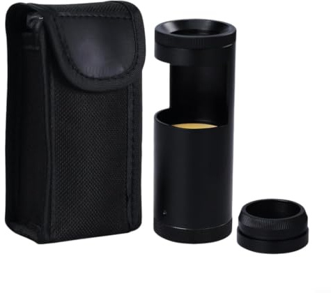 Tragbarer Doppel-Linsen-Polarisationsfilter mit integrierter LED-Schmuck-Identifikation, Handheld-Edelstein-Tester-Mikroskop im Gehäuse aus Aluminiumlegierung, für kompaktes 110-g-Design