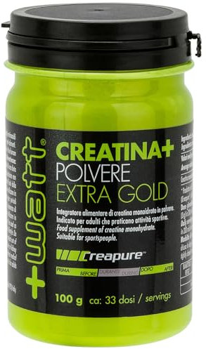 Creatina+ polvere extragold - Incrementa le Prestazioni Fisiche Durante lo Sforzo - Formato: 100 g
