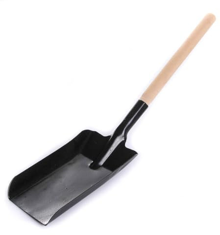 Unbekannt Kohlenschaufel Metallschaufel Ascheschaufel Kehrschaufel in schwarz 3 Größen (Größe 1)