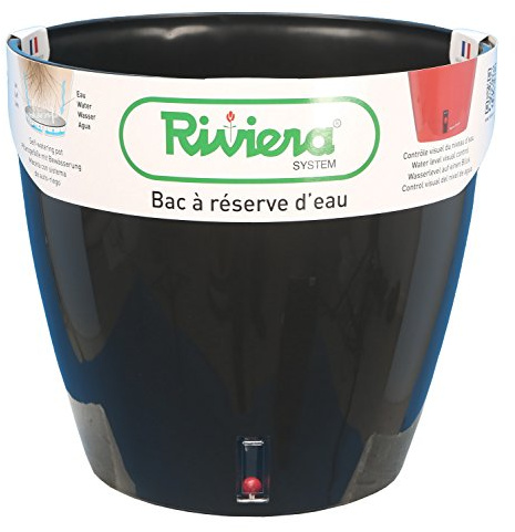 Riviera-Pot DE Fleurs EVA Rond Ø31-NOIR