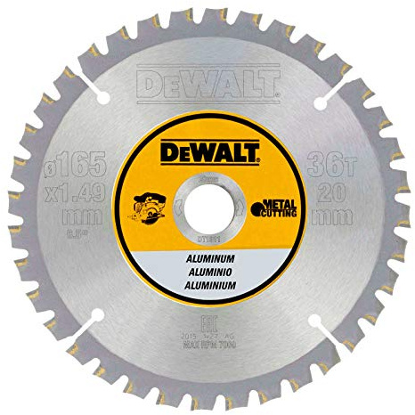 Dewalt Metall-Kreissägeblatt 165/20 36FZ+3° (für Aluminium) DT1911-QZ