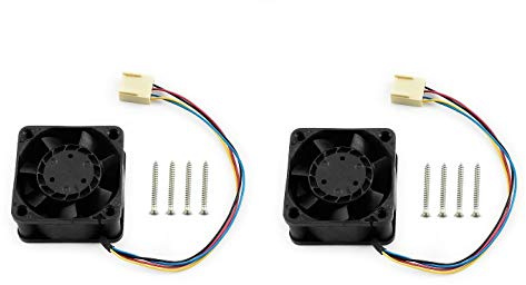 2 Pack Dedicated DC Cooling Fan for Jetson Nano 5V Fan Support PWM Speed Adjustment with Strong Cooling Air,4PIN Reverse-proof Connector 40mm×40mm×20mm