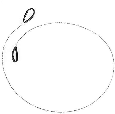 VBESTLIFE Notfall-Drahtsäge, Stahldrahtsäge für Outdoor, Camping und Survival, tragbar und langlebig