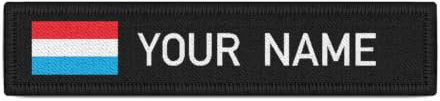 Namenspatch Luxemburg Schwarz Name Patch Landesflagge Land #36366