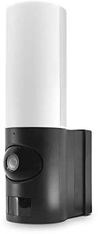 AVIDSEN HomeCam Spotlight - Cámara de vigilancia Inteligente para Exteriores, con lámpara LED integrada, aplicación para Smartphone, sin suscripción, WiFi, detección de Movimiento, visión Nocturna,