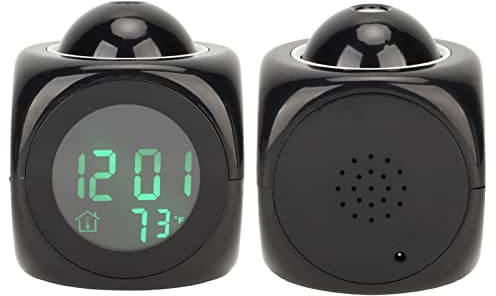 Mumusuki Reloj Despertador de Proyección, Proyector de Reloj Digital en el Techo Reloj de Proyección LED con Cable USB y Pantalla de Temperatura para Dormitorio, Cabecera, Oficina