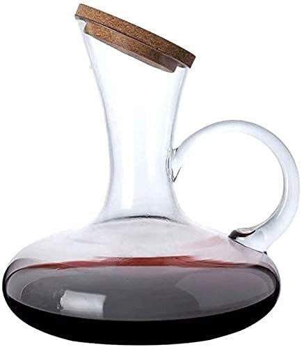Dekanter Whisky-Dekanter Weindekanter Weindekanter Schneller Dekanter Kleiner Weinkrug Weinkeller Kristall-Dekanter-Set (0,9 l)