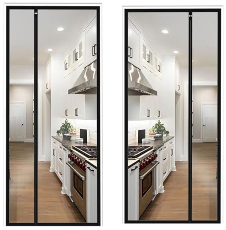 Eejovative Fly Screen for Door 130 x 240 cm Anti Mosquito Fly Screen Insect Protection Fly Screen Roller Blind for Patio Door Living Room Balcony Door Black