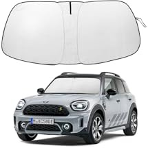 Front Windshield Sunshade fit for J2015-2024 Mini Cooper Cooper S Hardtop 4 Door Foldable Car Shade Automotive Windshield Sunshades Mini Cooper Windshield Sun Shade Keeps Your Vehicle Cool