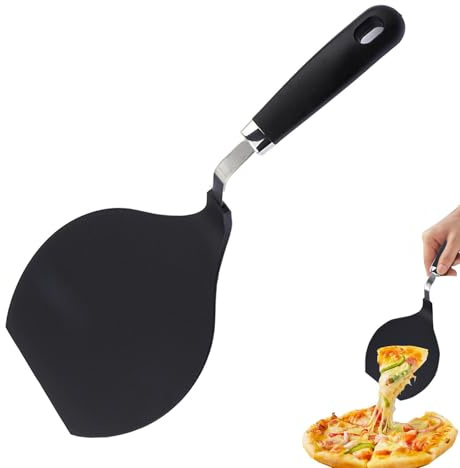 shpuuyy Pizza Peel with Handle for Baking Handmade Pizza Nylon Flexible Turner Ergonomic Pizza Spatula, Pizza Oven Paddle Multifunctional Heat Resistant Kitchen Gadgets for Outdoor Or Indoor