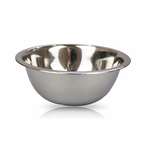 3HA HAHAHA Stainless Steel Bowl Deep Mixing Bowl Mirror Polish Finish Kitchen Bowl Perfect for Cooking Baking Flour Food Preparation Salad Prep Fruit Serving Home & Kitchen Accessory 7.5 X 21cm(1pc)