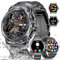 LIGE Militaire Montre Connectée Homme,1.43” AMOLED Smartwatch Homme avec Appel Bluetooth pour Android iOS 123+ Sportifs, Moniteur de Fréquence Cardiaque Sommeil, IP68 Étanche, 3 Bracelets, Noir