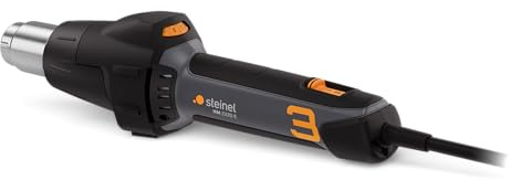 Steinel Värmepistol HM 2220 E Car Wrapper Set, 2200 W, 80°-630°C, 150-500 l/min, sladdansluten varmluftspistol med keramisk uppvärmning, 3 m kabel