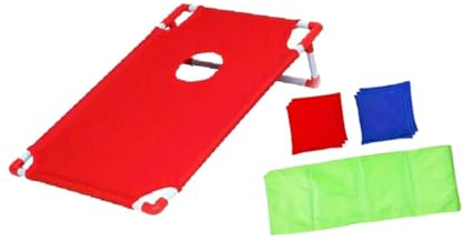 rockible Beanbags Werfen Spiel, Cornhole Spiel, Zielspiel, Outdoor Sport für Und Outdoor, Rot