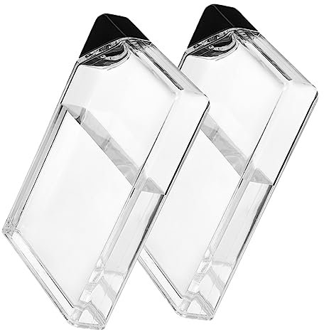 BESPORTBLE Bouteille Deau Plate pour Voyage Lot De 2 Bouteilles Deau Créatives Et Étanches pour Le Camping