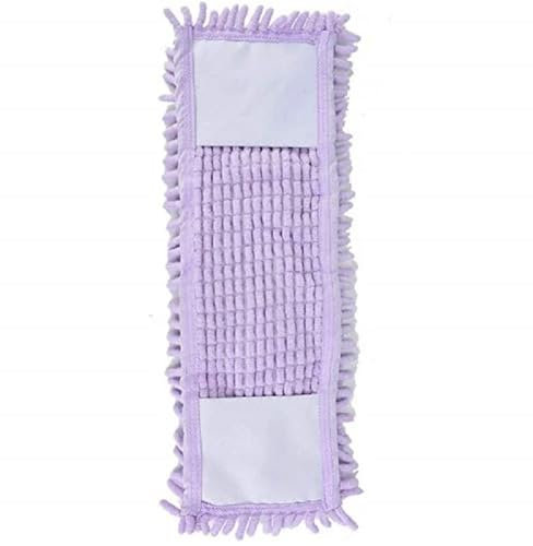 VCSZYAFX Almohadilla de Limpieza Rectangular for el hogar de 40 x 10 cm, Repuesto for Cabezal de trapeador de Polvo doméstico, fácil de reemplazar.(Purple)