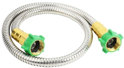 Allgemeiner Schlauchadapter, starker 304 Stahl, Metall-Schlauchverbinder, auslaufsicher, Upgrades für Waschmaschinen, Hochdruck-Waschmaschinen