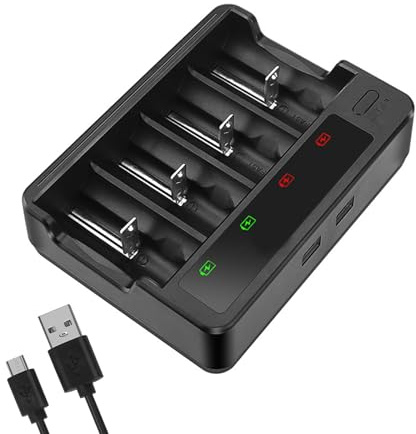 Batterie AA 3 A à chargement rapide USB pour piles rechargeables Chargeur intelligent LED
