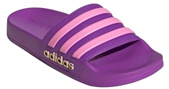adidas Shower Kids Adilette Badelatschen (purple, EU Schuhgrößensystem, Jugendliche, Numerisch, M, 37)