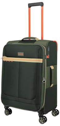 Travelite Weichschalenkoffer Color Craze Größe M, mit TSA Kombinationsschloss, Dehnfalte, 4 Doppelrollen, mittelgroßer Reisekoffer, 43 x 66 x 28/32 cm, 3,0 kg, 61–66 L