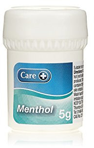 Care Menthol Crystals, Produces Powerful Menthol Vapour, Fast and Effective Relief, Unblock Nose and Relieve Congestion, Also Suitable for Aromatherapy, 5g Crystals