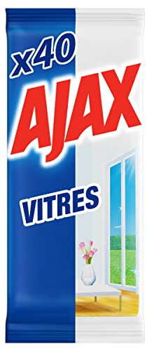 Ajax Triple Action - Salviette per la pulizia delle finestre, 40 pezzi