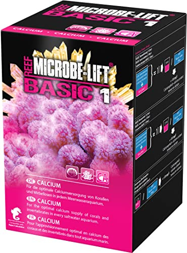 MICROBE-LIFT Basic 1 Calcio – additivo integratore per Tutti Gli acquari di Acqua Marina, in Polvere, per Un approvvigionamento ottimale dei Coralli, Utilizzabile Anche per Il metodo Balling