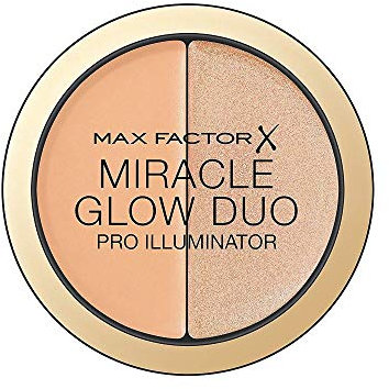 Max Factor Miracle Glow Duo Pro Illuminator, Creamy Highlighter, 2-Medium