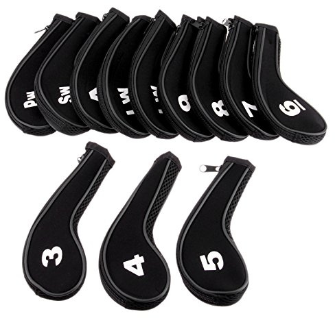 MUXSAM 12 Pcs Golf Club Head Covers Neoprene for Outdoor Traveling All Golfing Enthusiasts
