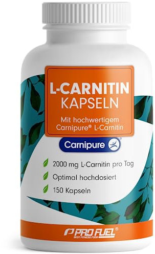 L-Carnitin hochdosiert 2250 mg - 150 Carnipure® L-Carnitin Kapseln mit Carnitin-Tartrat - Premium-Rohstoff Carnipure® von Lonza - laborgeprüft mit Zertifikat - 100% vegan