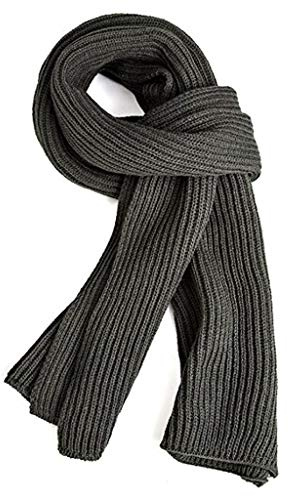EONPOW Warm Autumn and Winter Scarf, Unisex Pure Color Winter Neck Warm Knitting Yarn Scarf