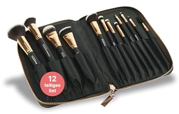 Fantasia Beauty Make Up Pinsel Set 12-teilig – Weiche, hautfreundliche Pinsel für ein natürliches Finish – Perfekt für Anfänger & Profis – Schminkpinsel Set vegan, leicht zu reinigen