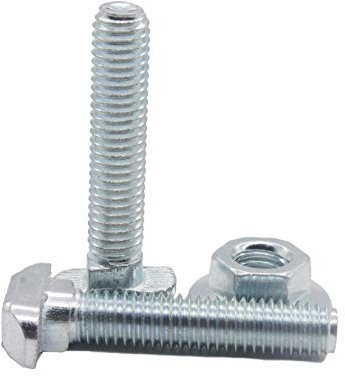 10 Stk Hammerschraube M8x40, für Nut 8 ，Stahl 8.8,verzinkt